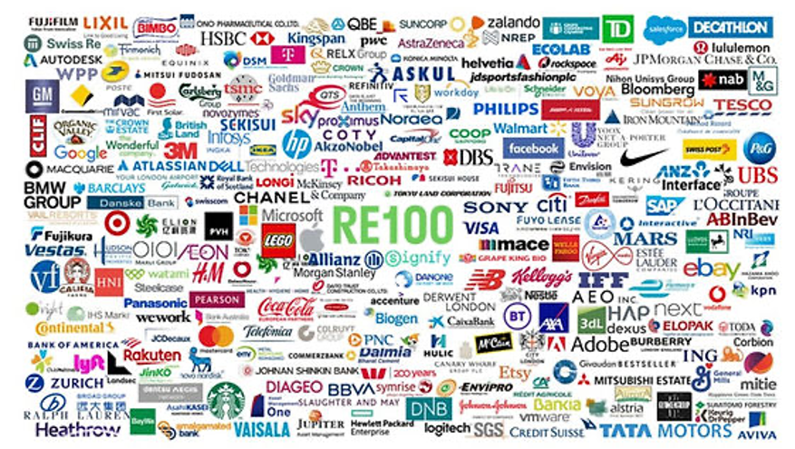 รูปที่ 1 กลุ่มบริษัท RE100